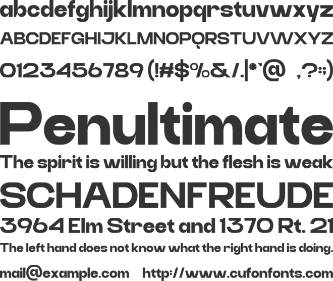 VIEMON font preview