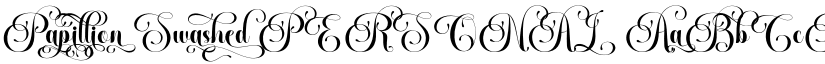 Papillion Swashed PERSONAL font download