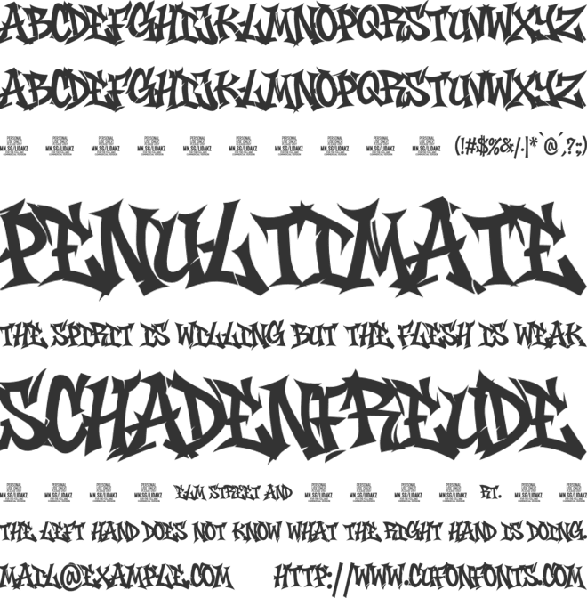 Lidakz One PERSONAL USE font preview