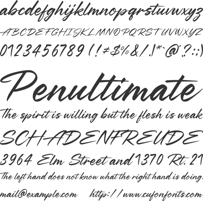 District Street font preview