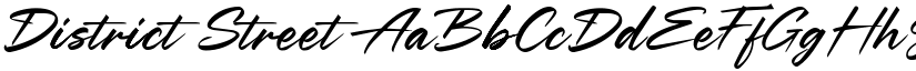 District Street font download