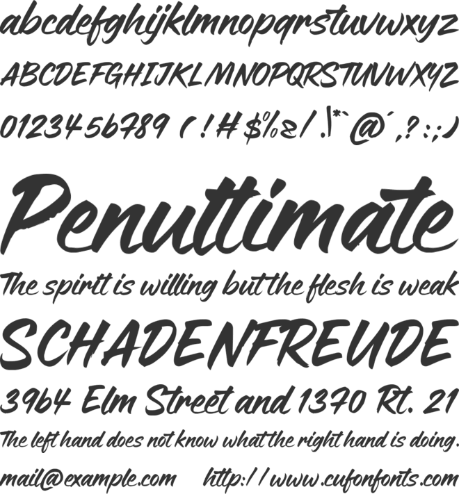 Stylotype font preview