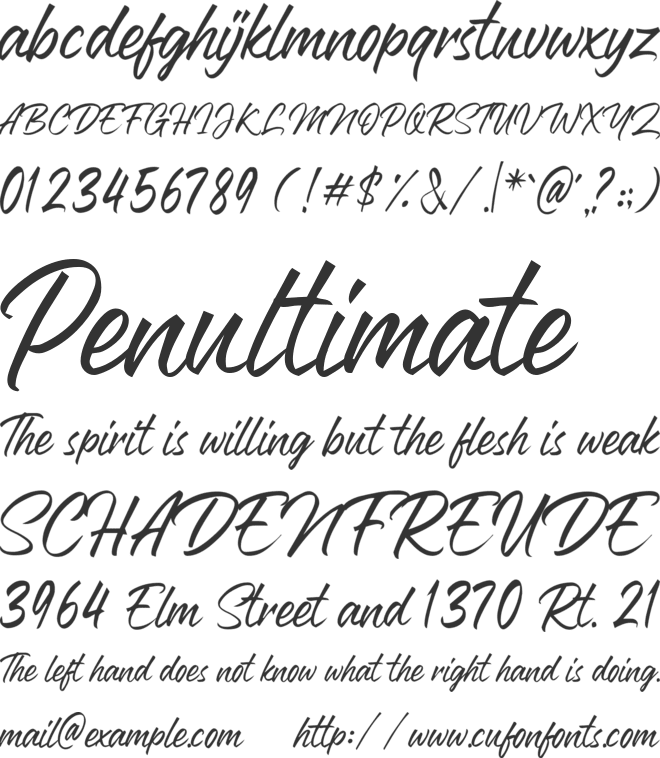 Madame Confidentielle font preview
