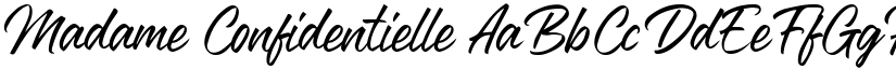 Madame Confidentielle font download