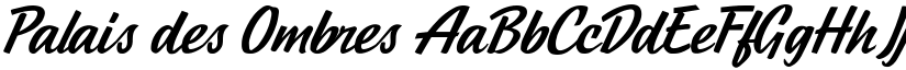 Palais des Ombres font