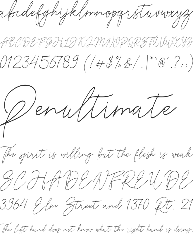 Reman font preview
