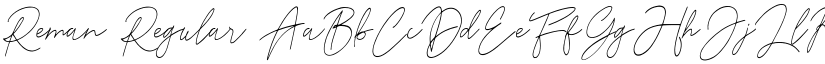 Reman Regular font