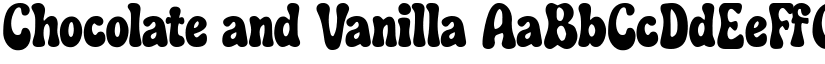 Chocolate and Vanilla font