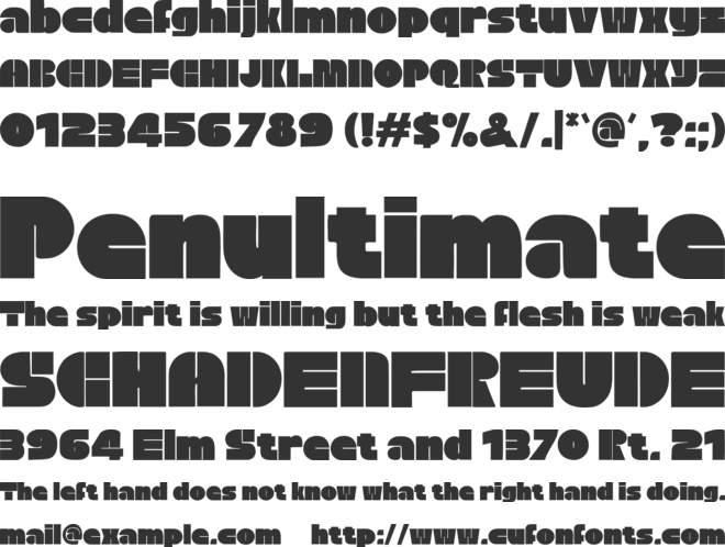 Kangaro font preview