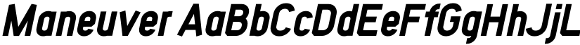Maneuver font