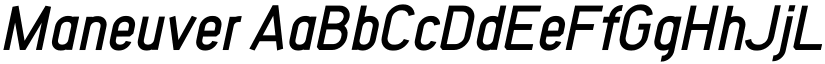 Maneuver font