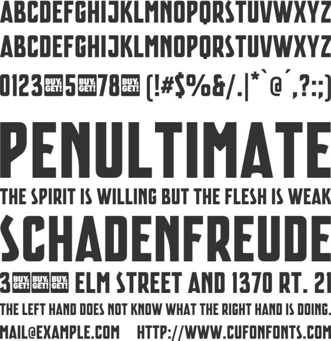 Madrague font preview