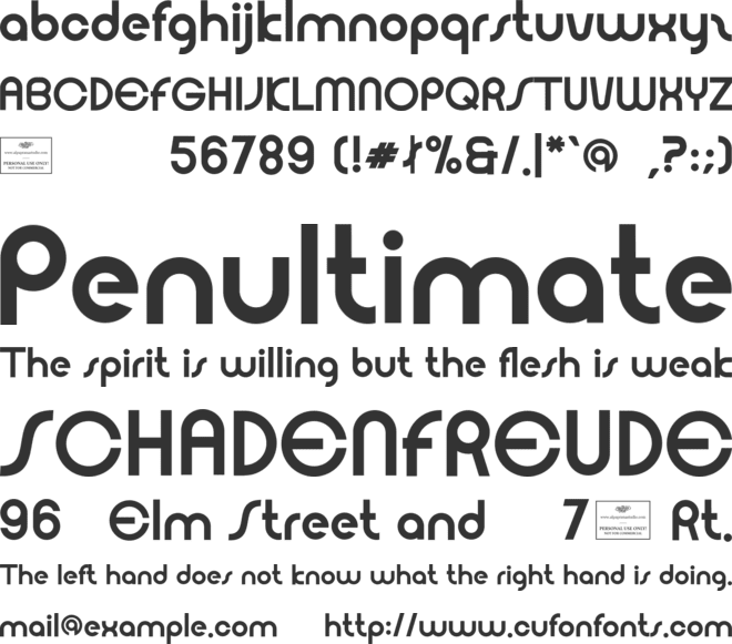 Songs Free font preview