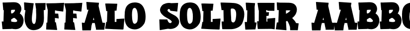 Buffalo Soldier font download