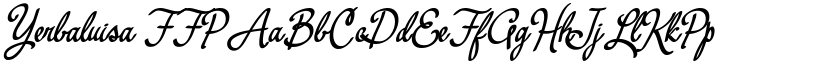 Yerbaluisa FFP font