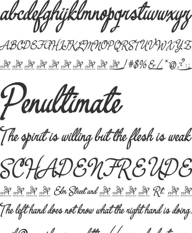 Yerbaluisa font preview