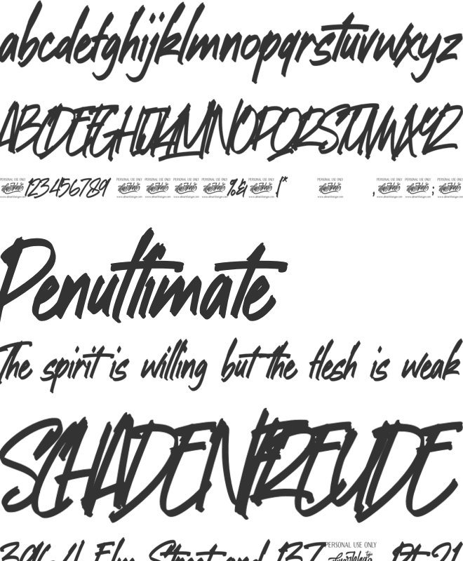 Sambalitta font preview
