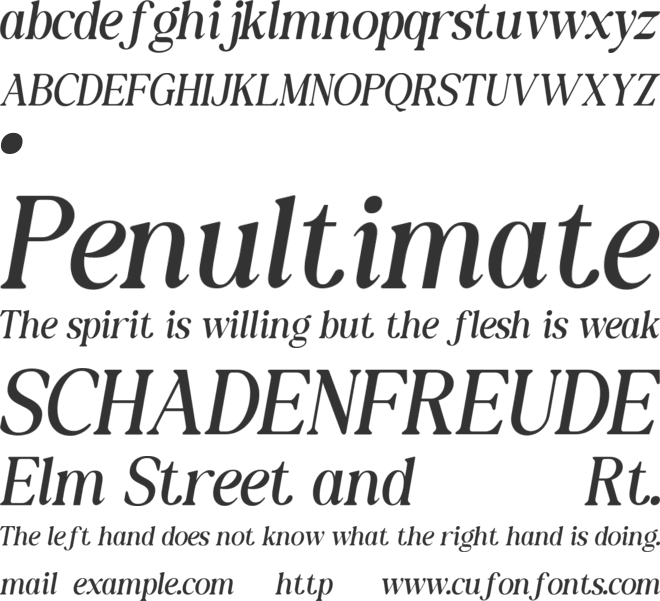 New Shuffle font preview