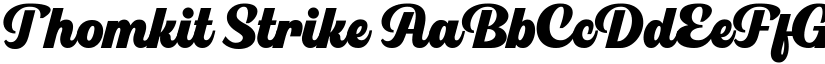 Thomkit Strike font download