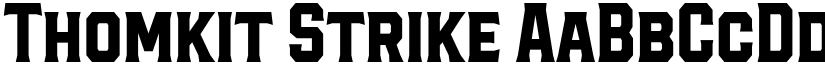 Thomkit Strike font