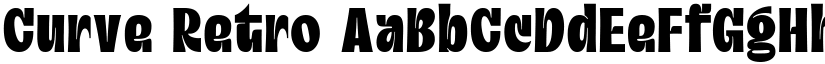 Curve Retro font