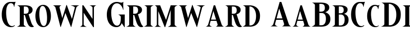 Crown Grimward font download
