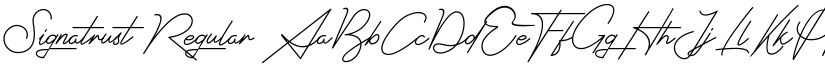 Signatrust Regular font