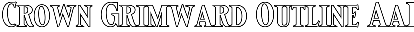 Crown Grimward Outline font