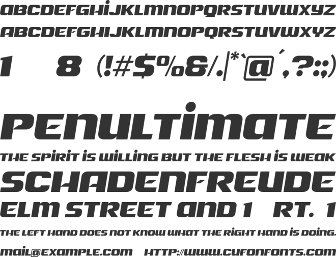 Letangi Fondo font preview
