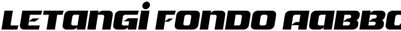 Letangi Fondo font download