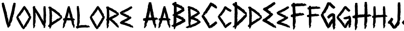 Vondalore font