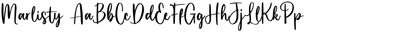 Marlisty font download