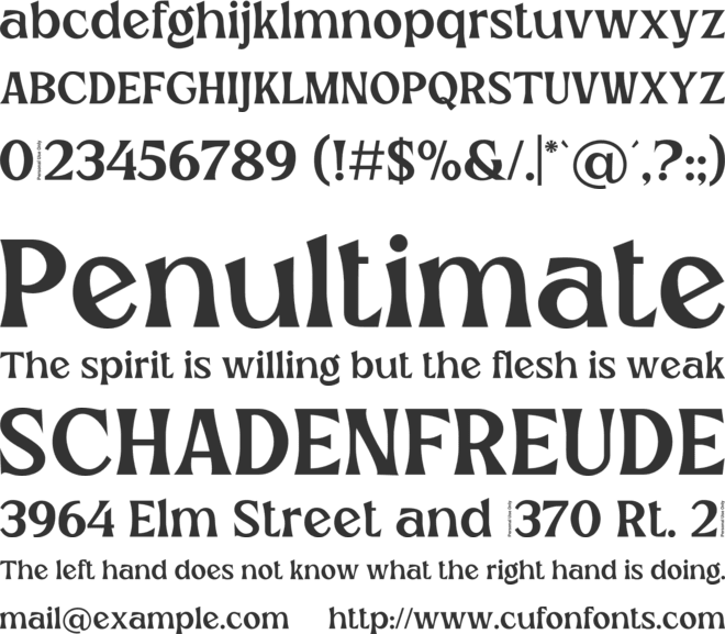 Morena font preview