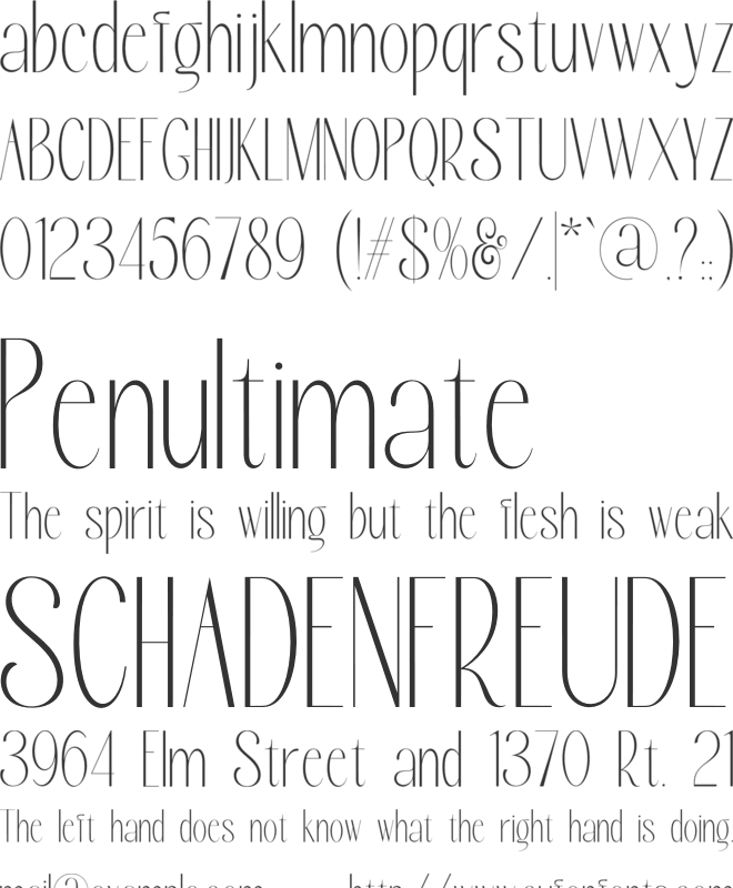 Bloomic font preview