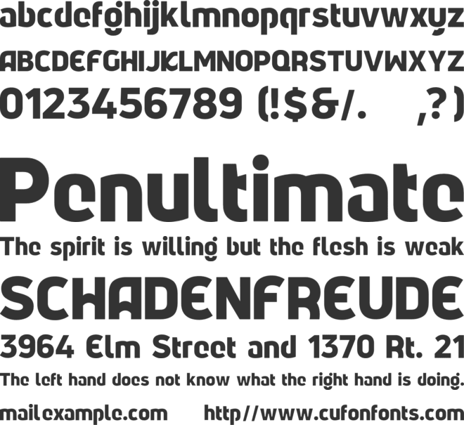Agatic font preview