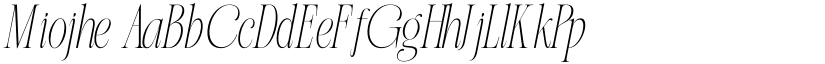 Miojhe font