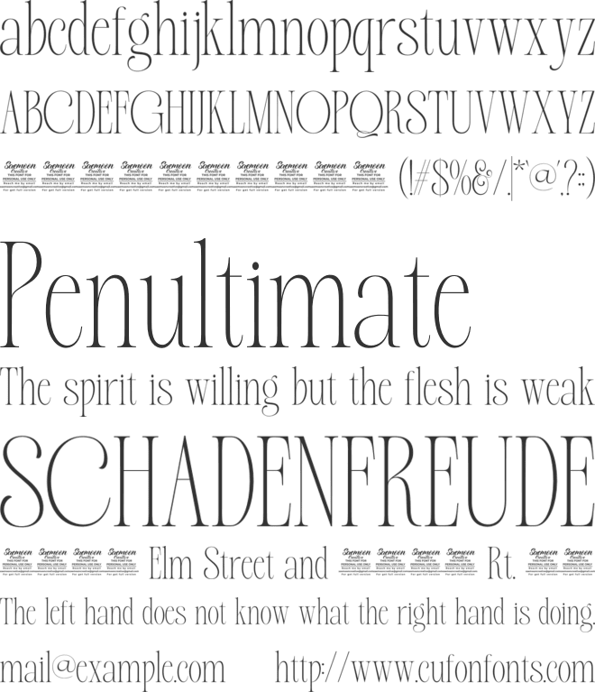Miojhe font preview