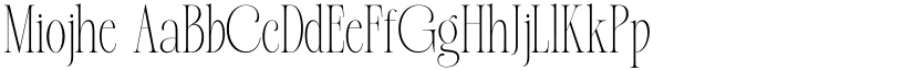Miojhe font download