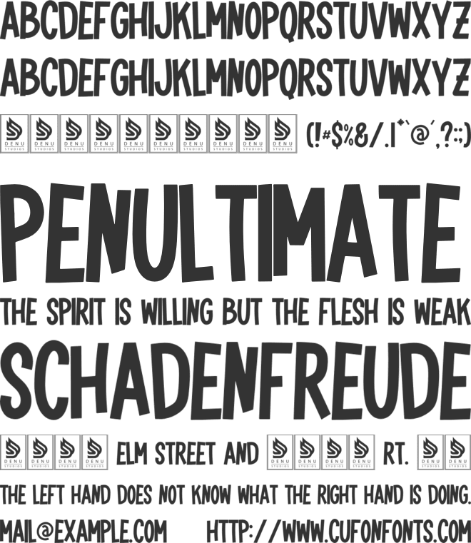 Ramveno font preview