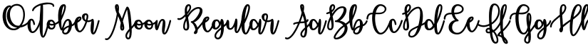 October Moon Regular font