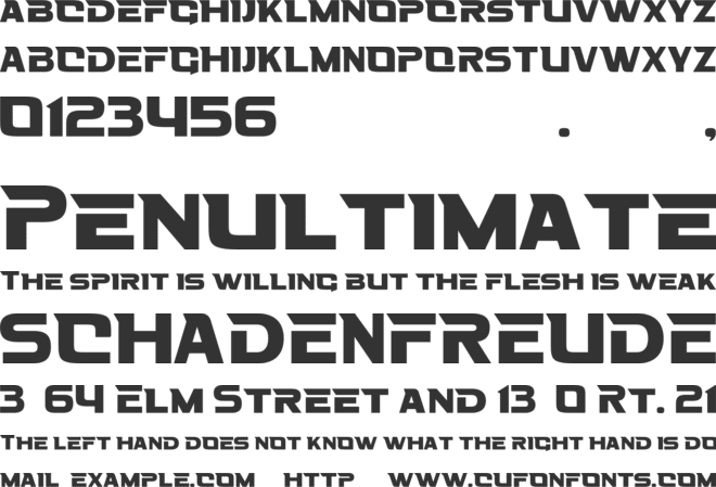 Fasthour font preview