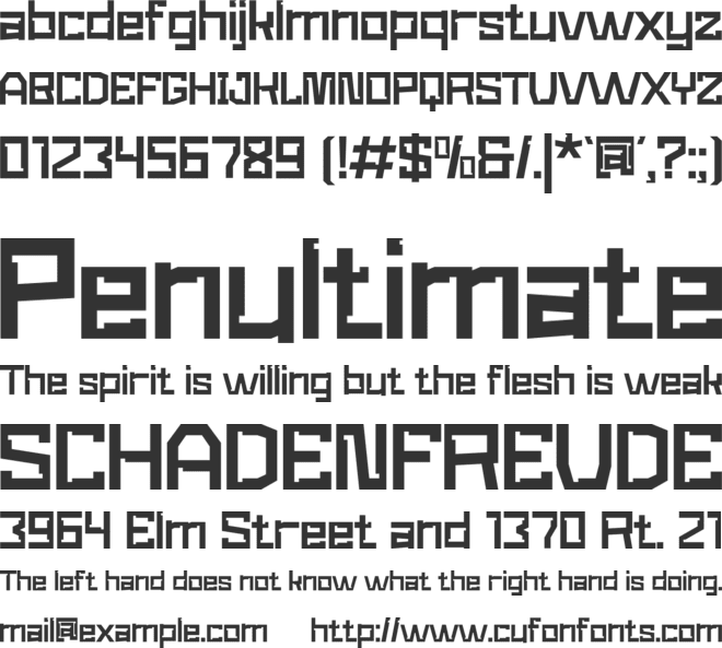 Newro Space font preview