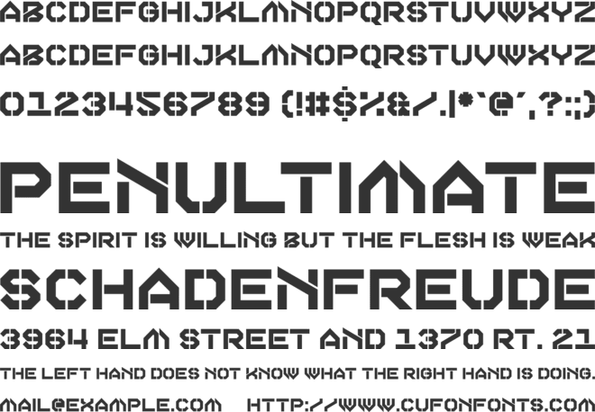 Half Awake font preview