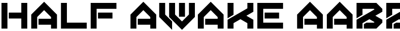 Half Awake font download