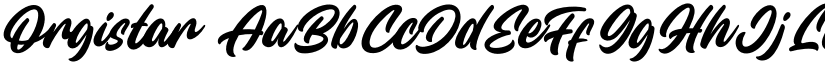 Orgistar font download