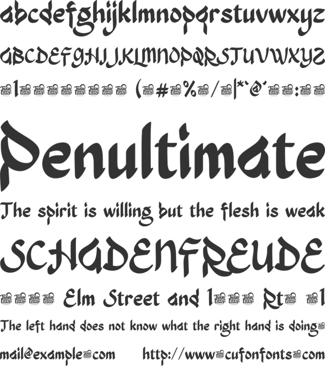 Jaiz Syoeb Trial font preview