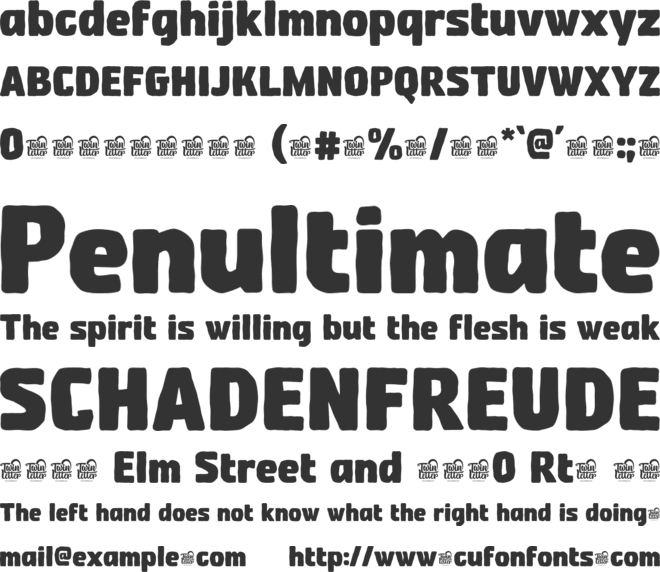 Thond Pachem Trial font preview