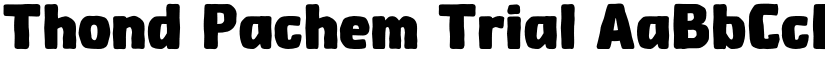 Thond Pachem Trial font download