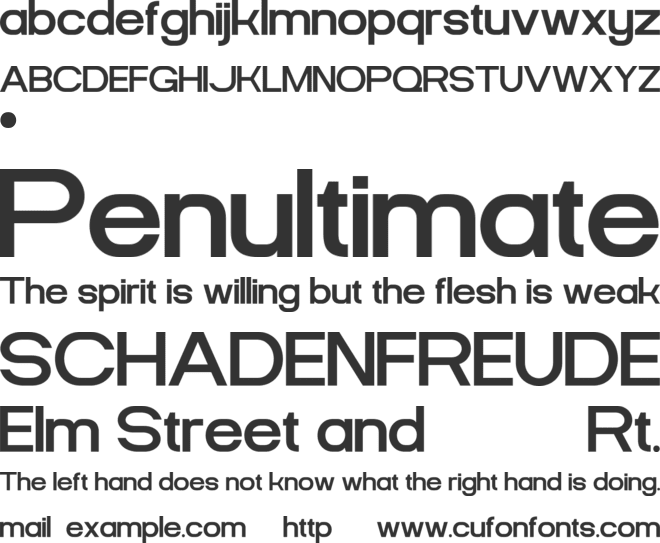 BOKRA font preview