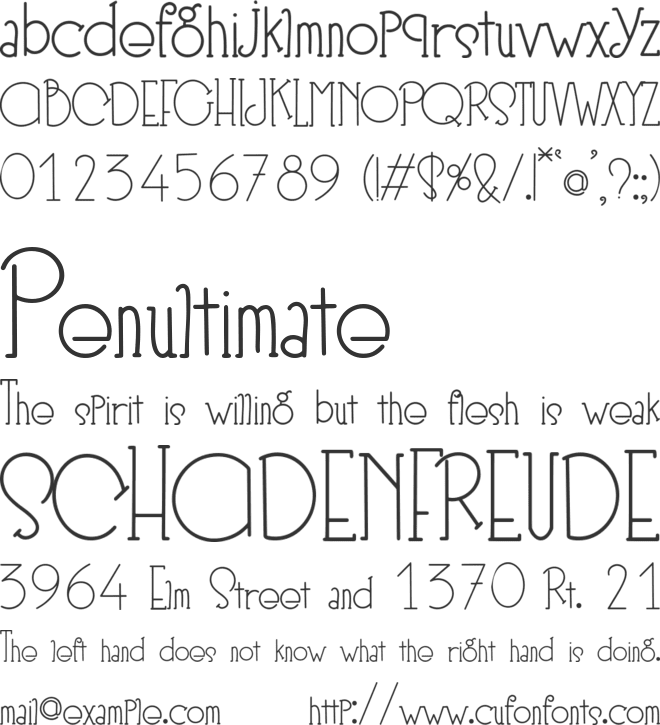 Linova font preview